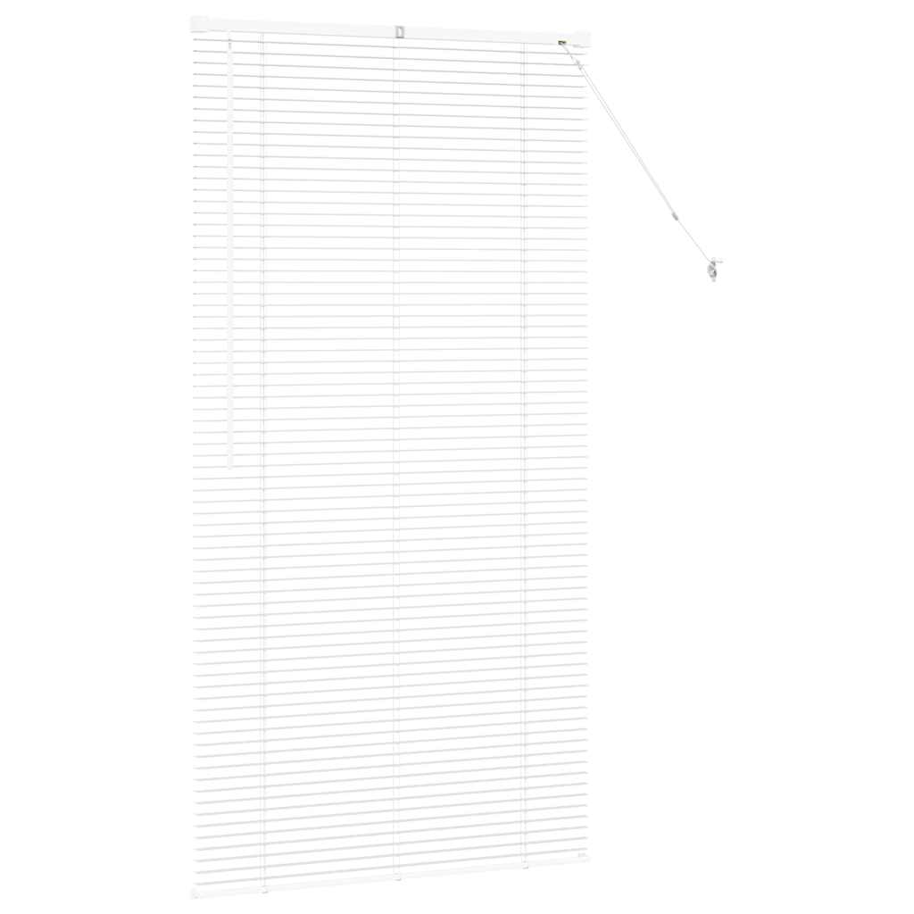 vidaXL Βενετσιάνικες Ρόδες Λευκό 175 x 85 εκ Αλουμίνιο