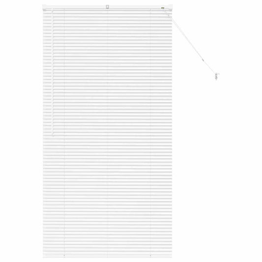 vidaXL Βενετσιάνικες Ρόδες Λευκό 175 x 90 εκ Αλουμίνιο