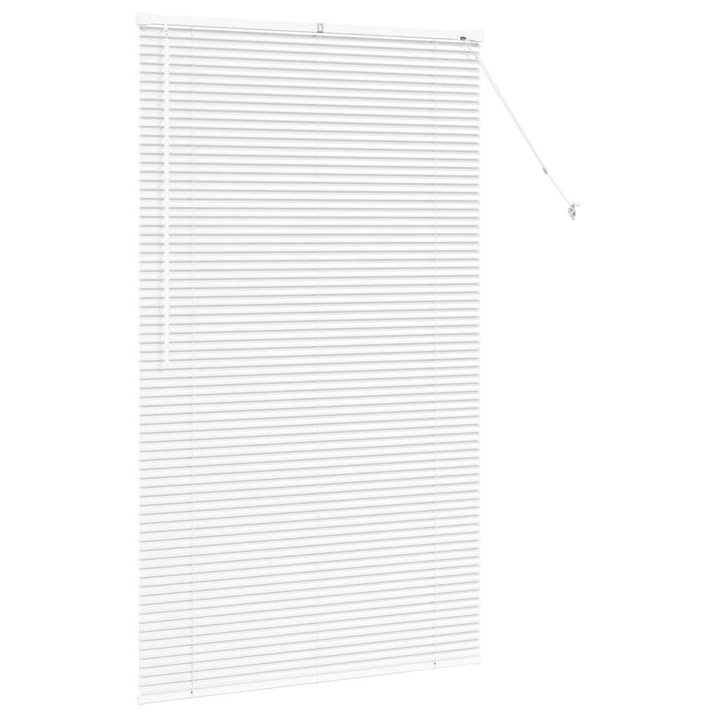 vidaXL Βενετσιάνικες Ρόδες Λευκό 175 x 100 εκ. Αλουμίνιο
