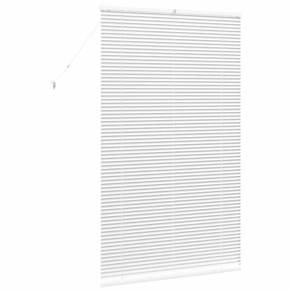 vidaXL Βενετσιάνικες Ρόδες Λευκό 175 x 100 εκ. Αλουμίνιο