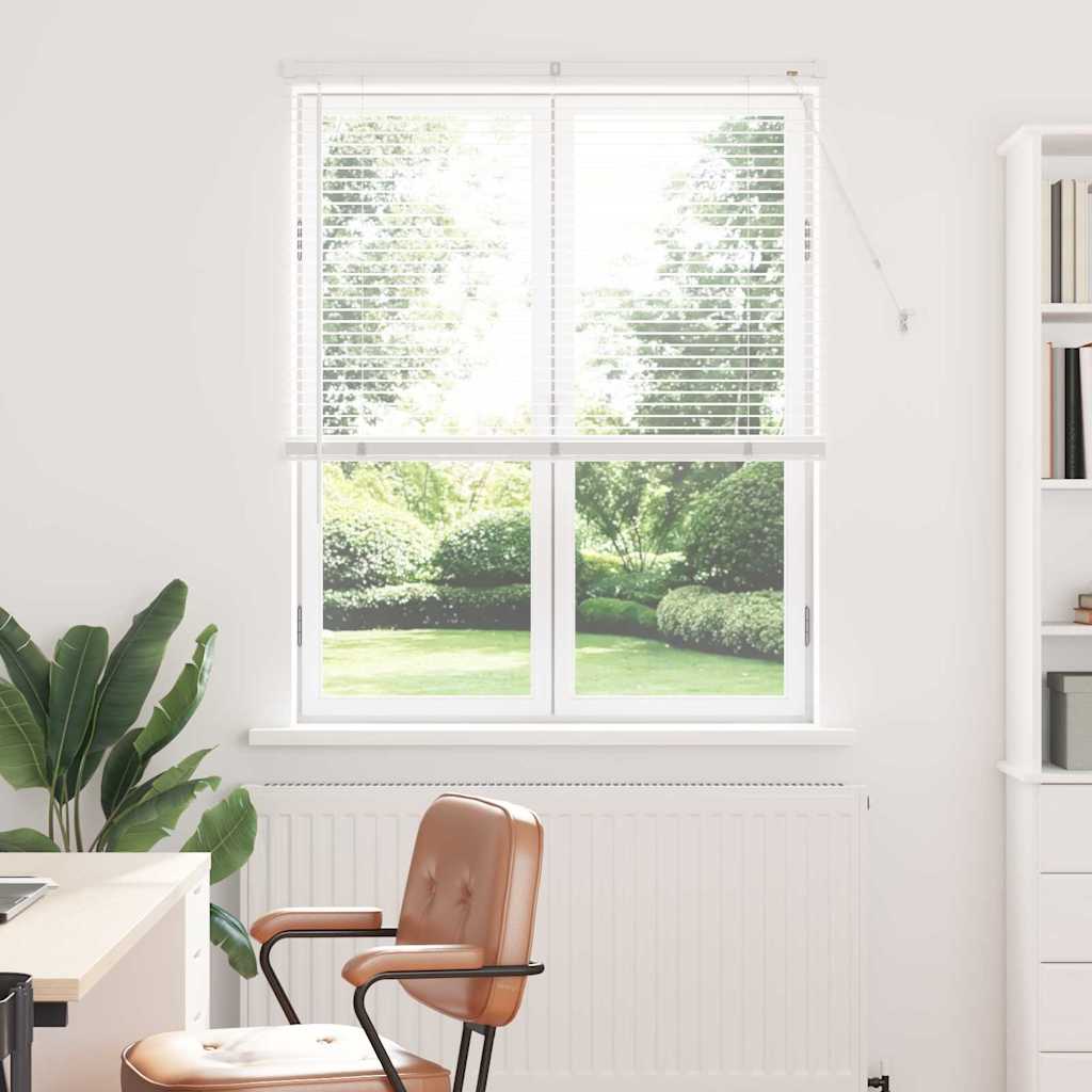 vidaXL Βενετσιάνικες Ρόδες Λευκό 175 x 105 εκ Αλουμίνιο