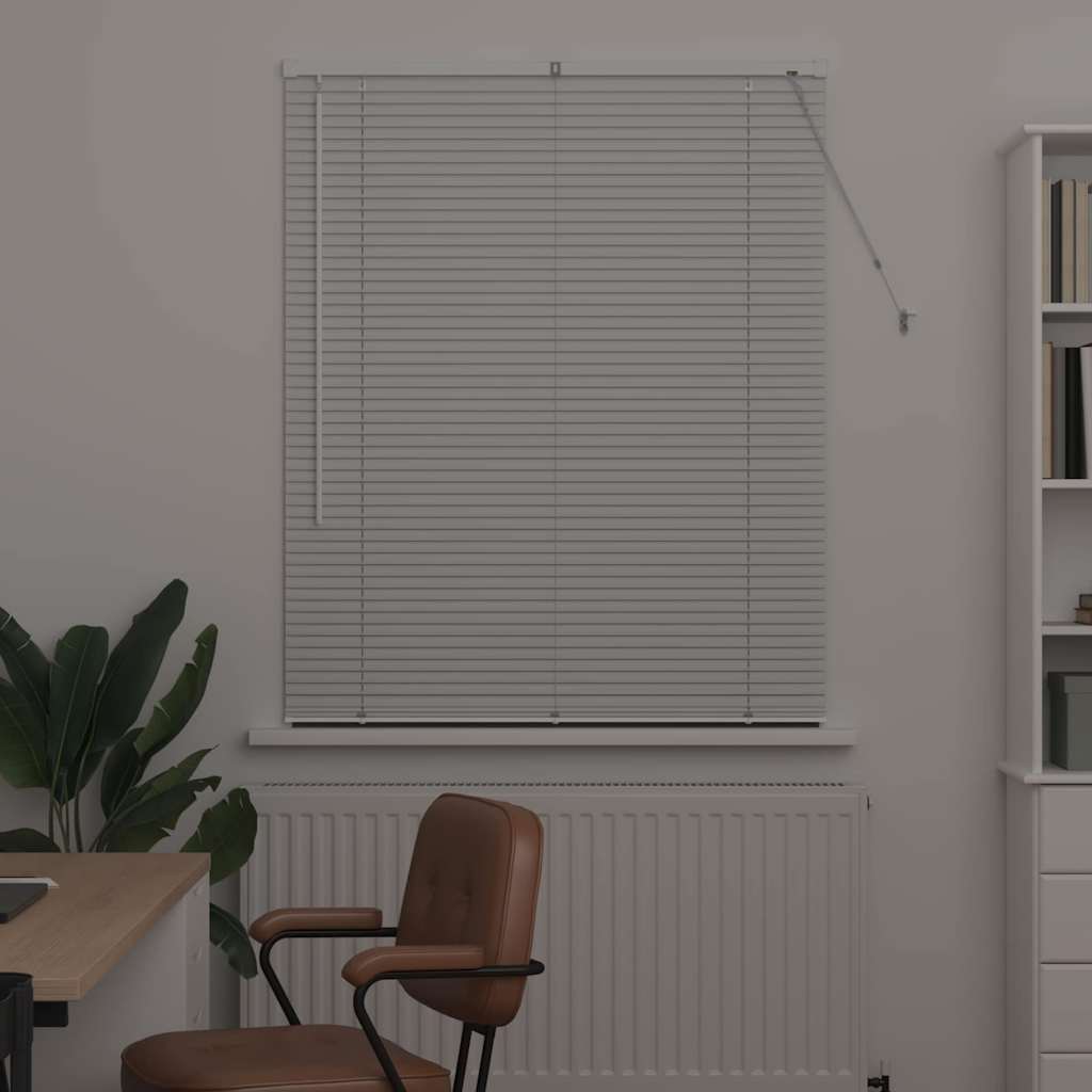 vidaXL Βενετσιάνικες Ρόδες Λευκό 175 x 105 εκ Αλουμίνιο