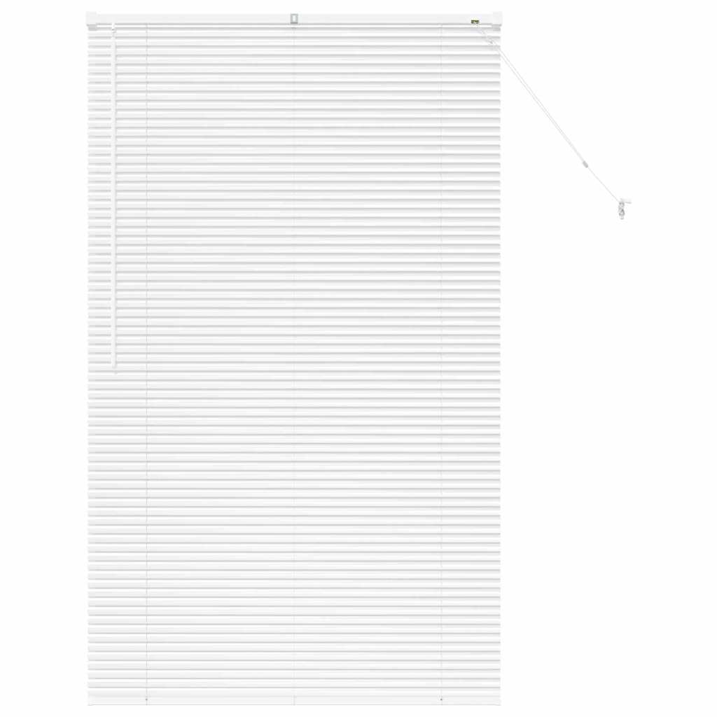 vidaXL Βενετσιάνικες Ρόδες Λευκό 175 x 105 εκ Αλουμίνιο