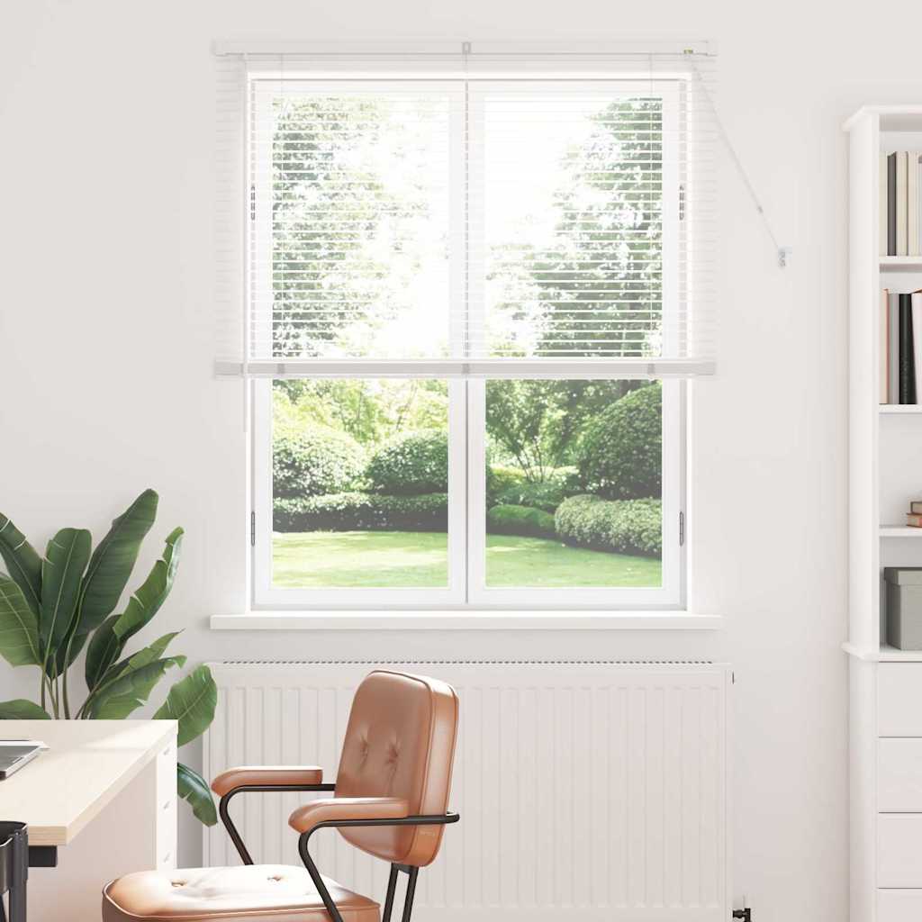 vidaXL Βενετσιάνικες Ρόδες Λευκό 175 x 120 εκ Αλουμίνιο