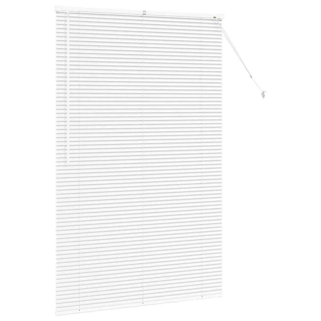 vidaXL Βενετσιάνικες Ρόδες Λευκό 175 x 120 εκ Αλουμίνιο