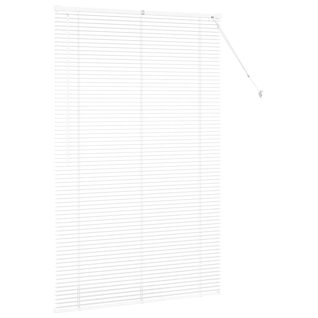 vidaXL Βενετσιάνικες Ρόδες Λευκό 175 x 120 εκ Αλουμίνιο