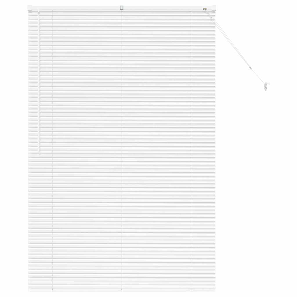vidaXL Βενετσιάνικες Ρόδες Λευκό 175 x 120 εκ Αλουμίνιο