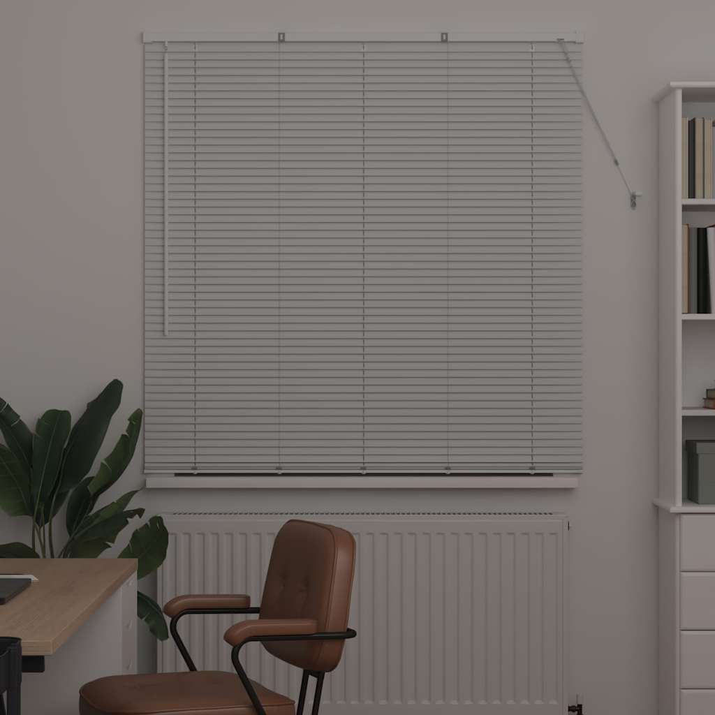 vidaXL Βενετσιάνικες Ρόδες Λευκό 175 x 125 εκ Αλουμίνιο