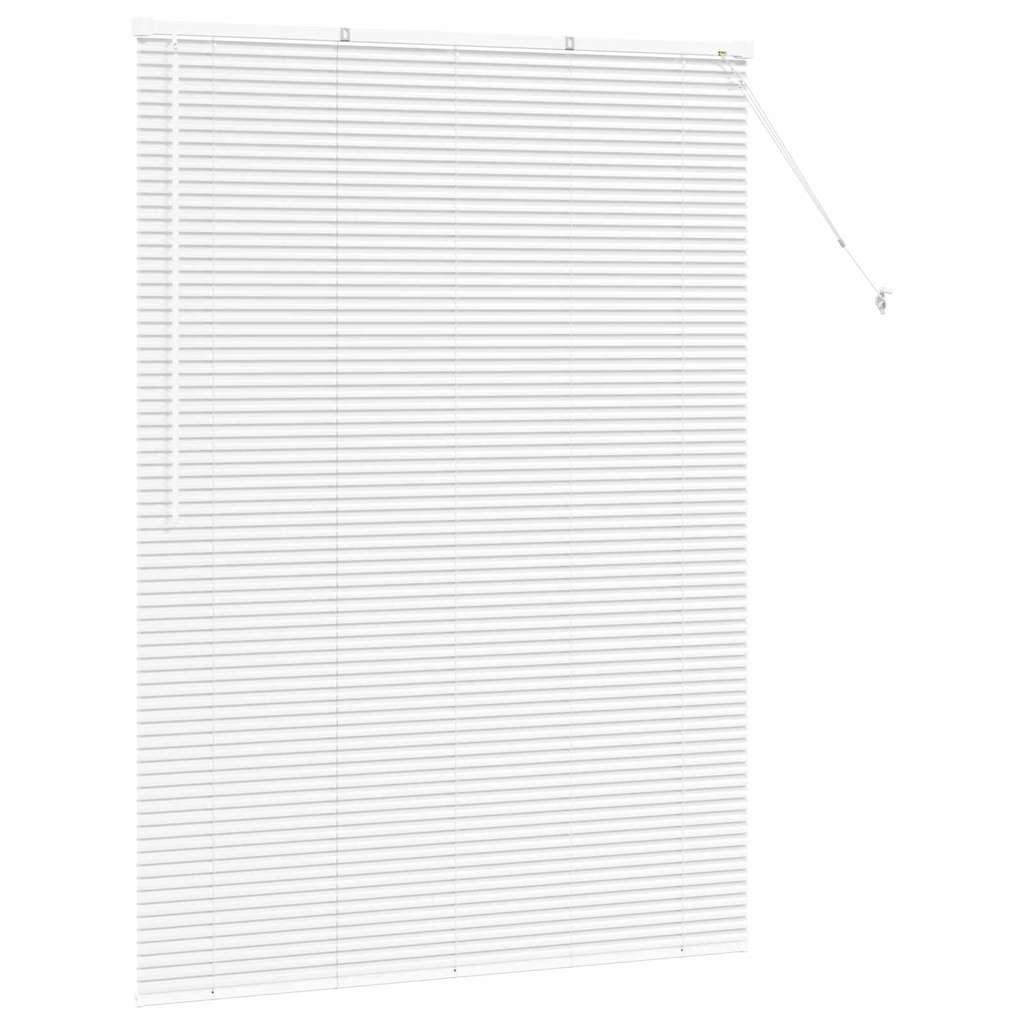 vidaXL Βενετσιάνικες Ρόδες Λευκό 175 x 125 εκ Αλουμίνιο