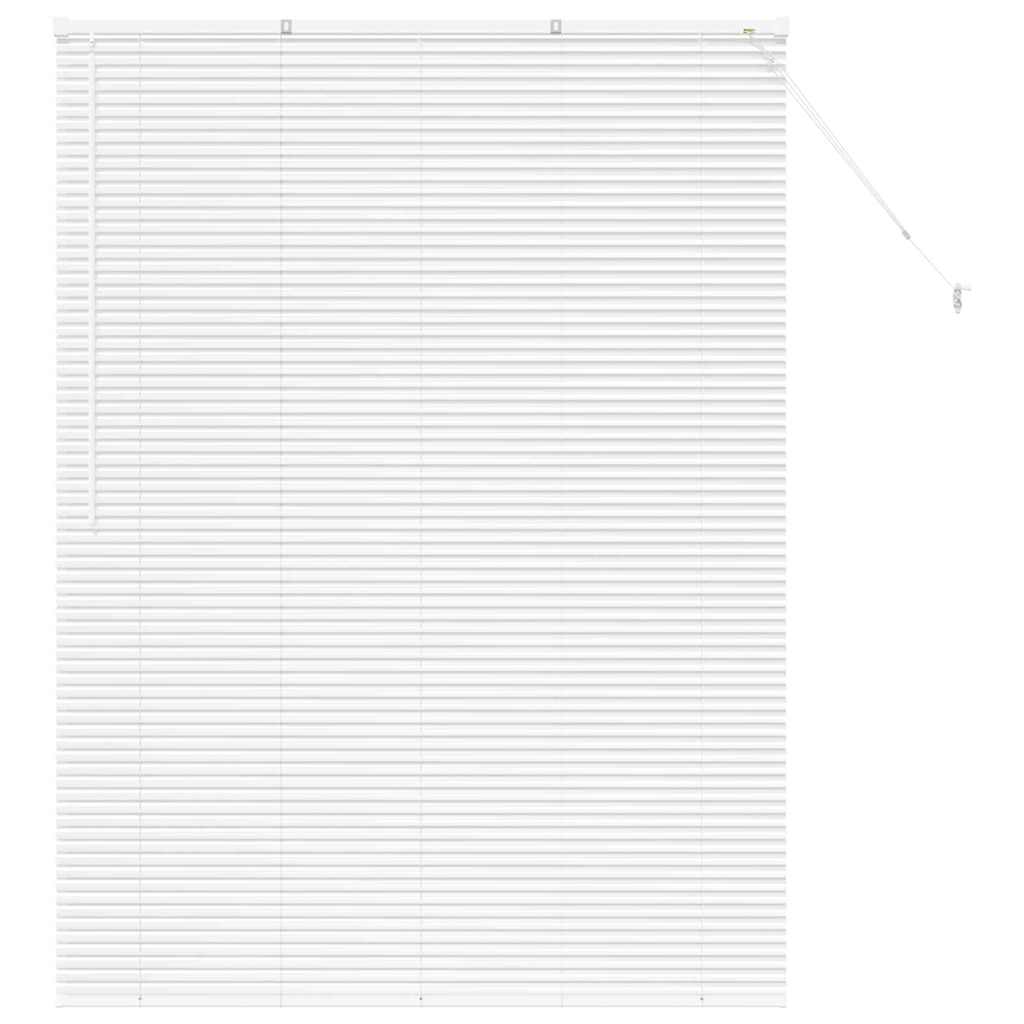 vidaXL Βενετσιάνικες Ρόδες Λευκό 175 x 125 εκ Αλουμίνιο