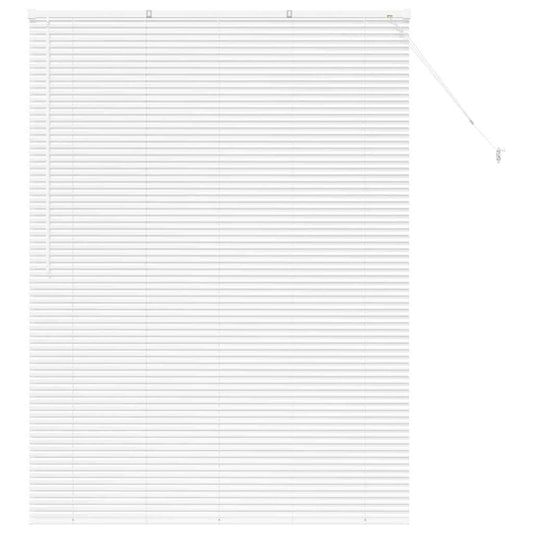 vidaXL Βενετσιάνικες Ρόδες Λευκό 175 x 125 εκ Αλουμίνιο