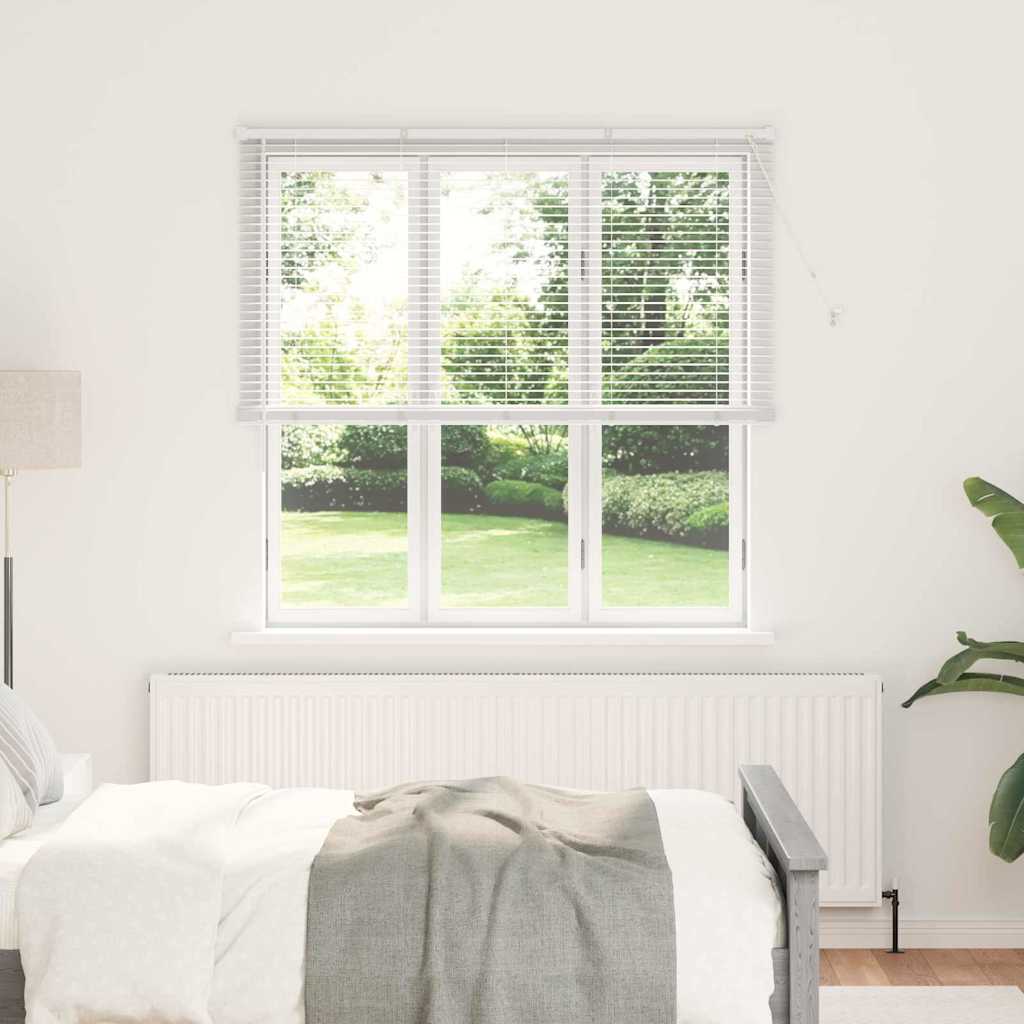 vidaXL Βενετσιάνικες Ρόδες Λευκό 175 x 140 εκ. Αλουμίνιο