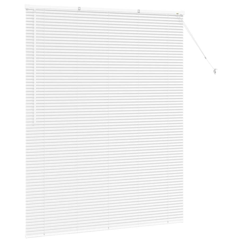 vidaXL Βενετσιάνικες Ρόδες Λευκό 175 x 140 εκ. Αλουμίνιο