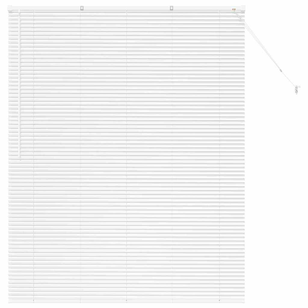 vidaXL Βενετσιάνικες Ρόδες Λευκό 175 x 140 εκ. Αλουμίνιο
