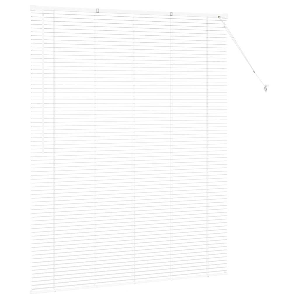 vidaXL Βενετσιάνικες Ρόδες Λευκό 175 x 150 εκ Αλουμίνιο
