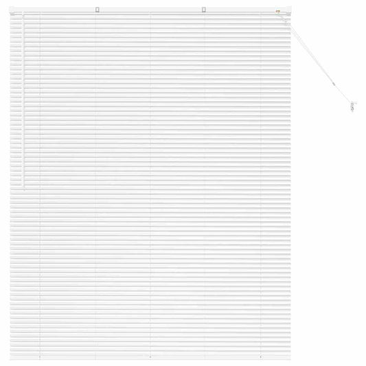 vidaXL Βενετσιάνικες Ρόδες Λευκό 175 x 150 εκ Αλουμίνιο