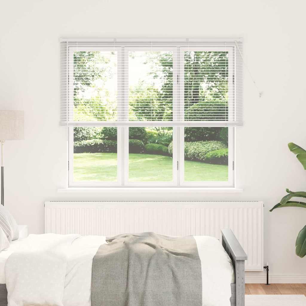vidaXL Βενετσιάνικες Ρόδες Λευκό 175 x 160 εκ Αλουμίνιο