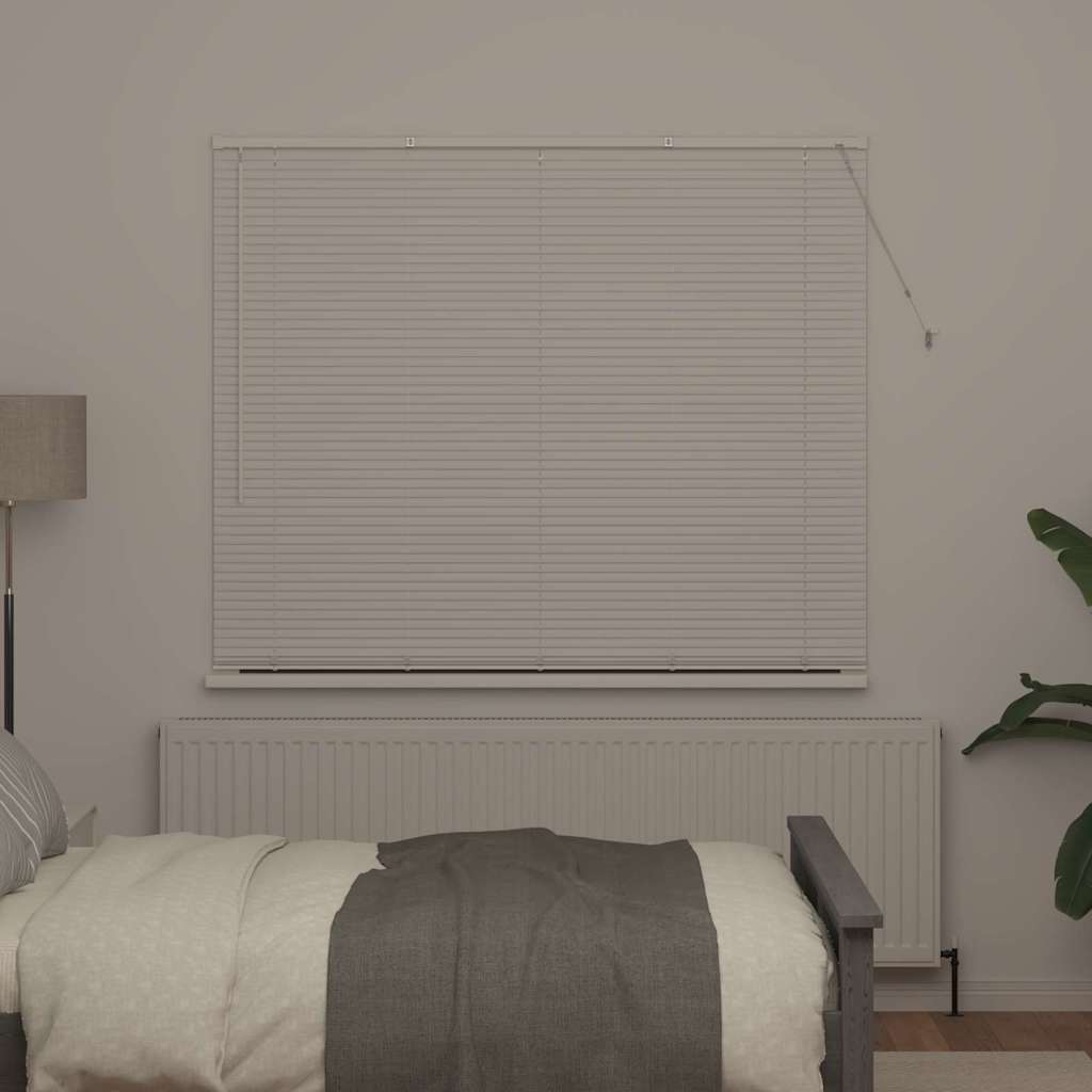 vidaXL Βενετσιάνικες Ρόδες Λευκό 175 x 160 εκ Αλουμίνιο