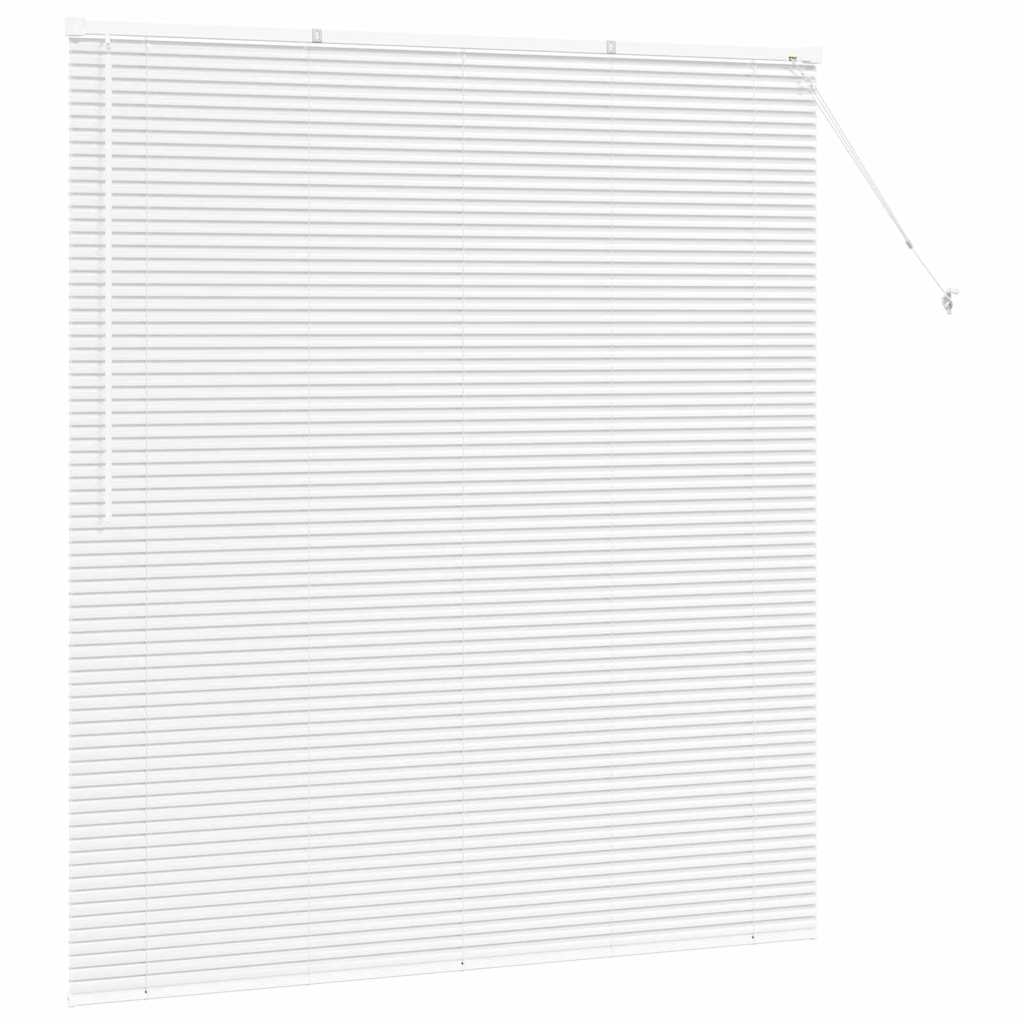 vidaXL Βενετσιάνικες Ρόδες Λευκό 175 x 160 εκ Αλουμίνιο
