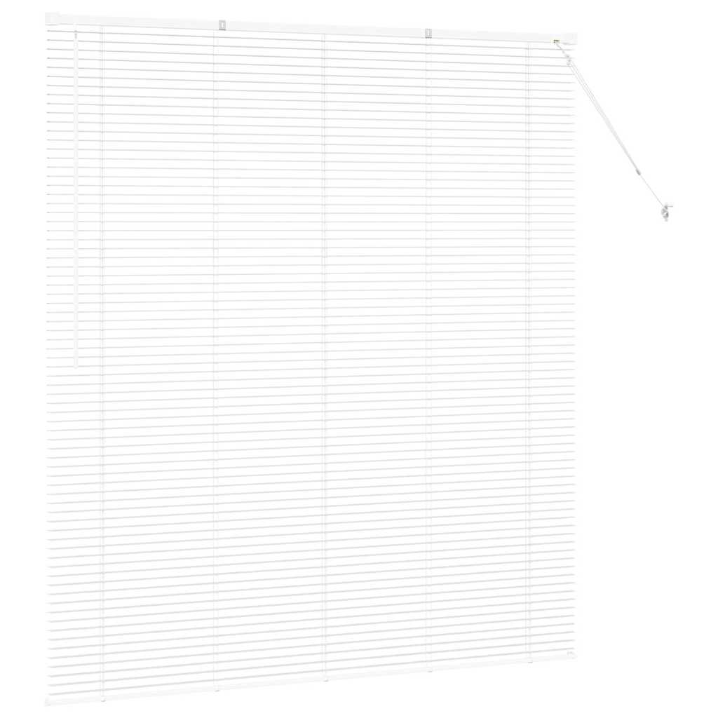 vidaXL Βενετσιάνικες Ρόδες Λευκό 175 x 160 εκ Αλουμίνιο