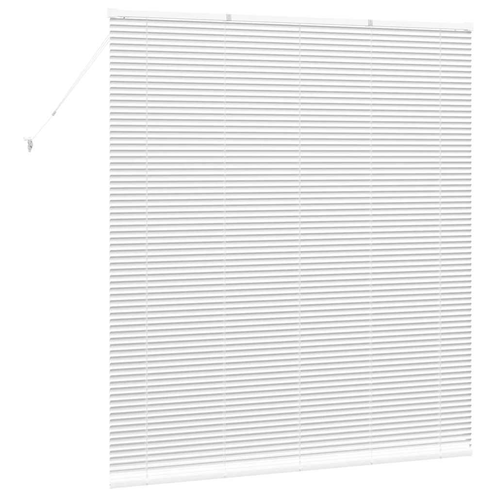 vidaXL Βενετσιάνικες Ρόδες Λευκό 175 x 160 εκ Αλουμίνιο