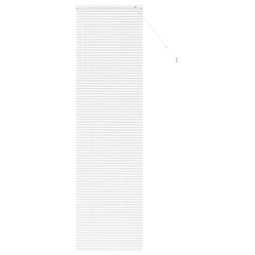 vidaXL Βενετσιάνικες Ρόδες Λευκό 220 x 55 εκ Αλουμίνιο