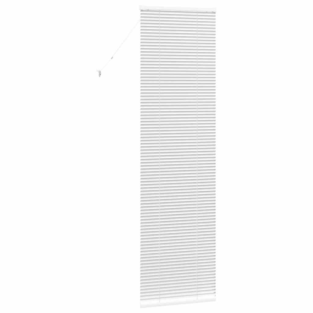 vidaXL Βενετσιάνικες Ρόδες Λευκό 220 x 65 εκ Αλουμίνιο