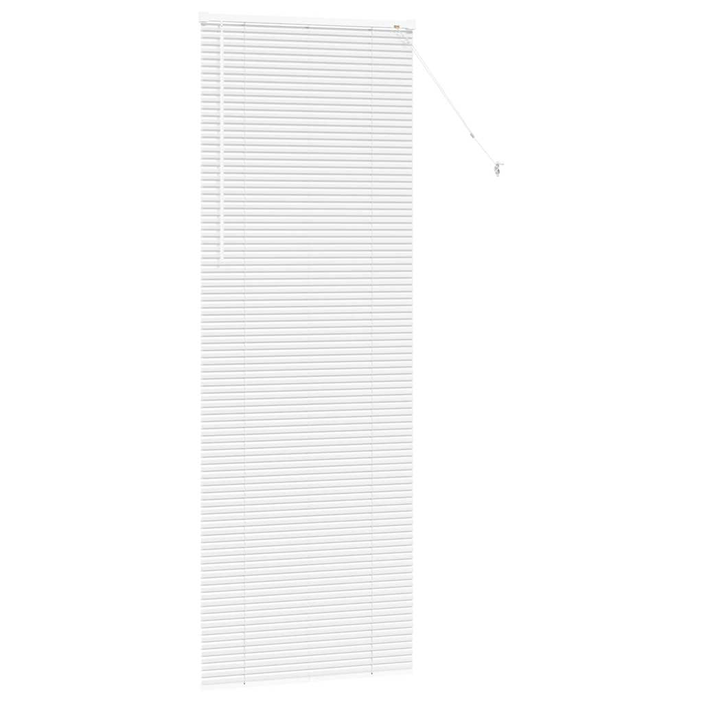 vidaXL Βενετσιάνικες Ρόδες Λευκό 220 x 75 εκ Αλουμίνιο