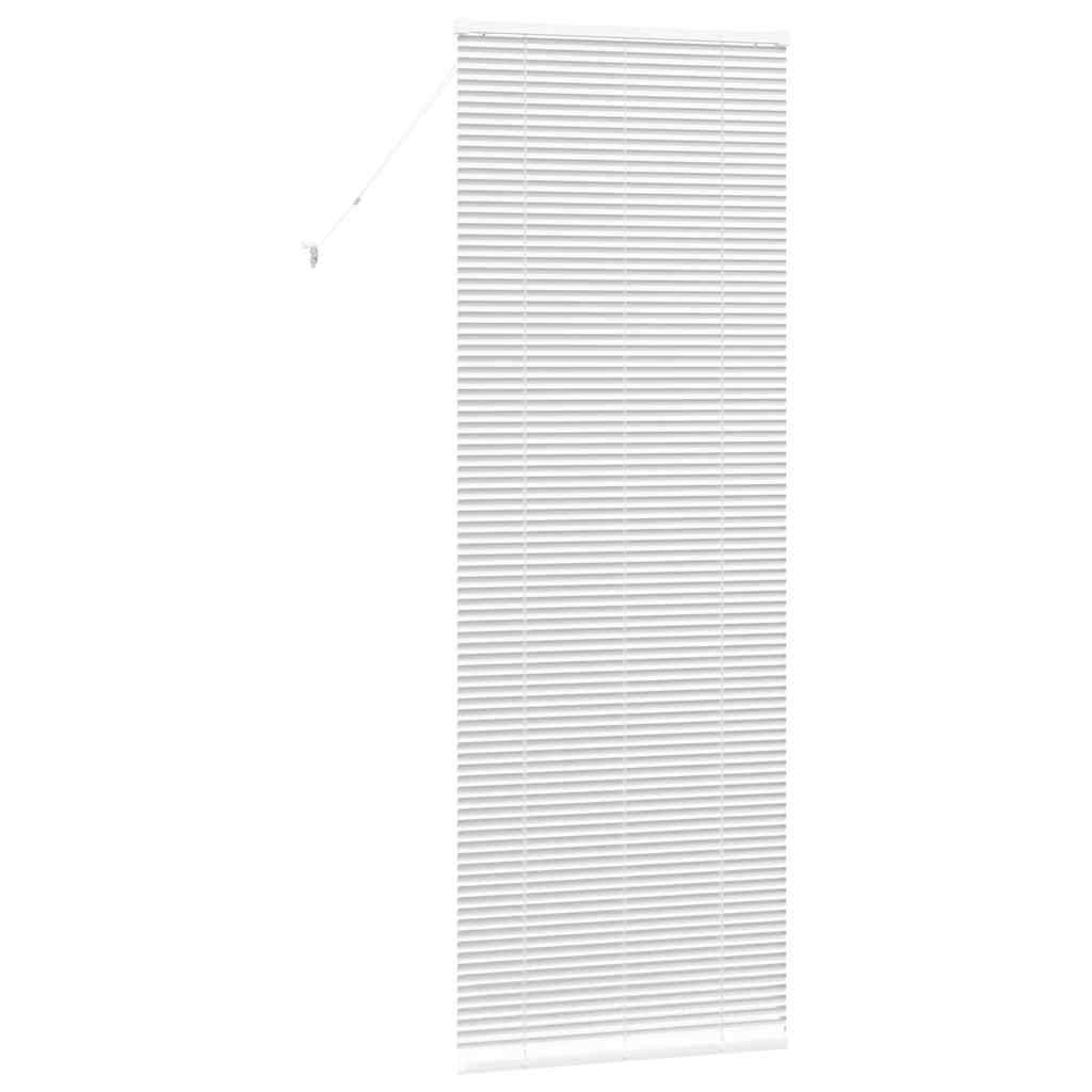 vidaXL Βενετσιάνικες Ρόδες Λευκό 220 x 75 εκ Αλουμίνιο