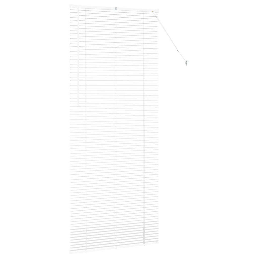 vidaXL Βενετσιάνικες Ρόδες Λευκό 220 x 85 εκ Αλουμίνιο