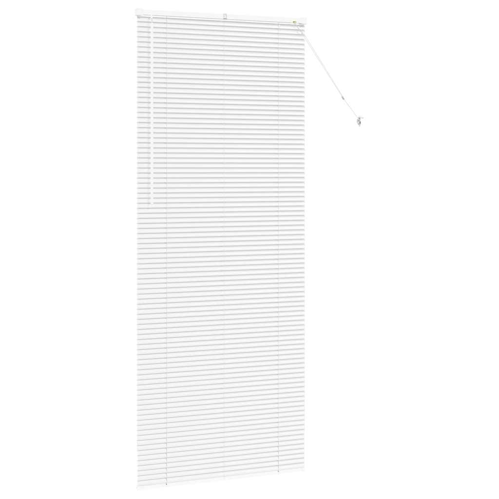 vidaXL Βενετσιάνικες Ρόδες Λευκό 220 x 95 εκ Αλουμίνιο