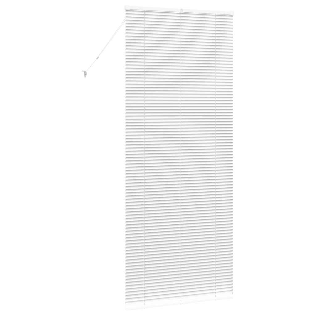 vidaXL Βενετσιάνικες Ρόδες Λευκό 220 x 95 εκ Αλουμίνιο