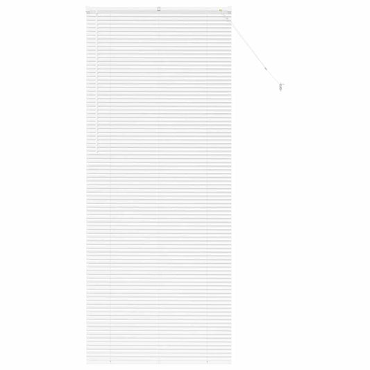 vidaXL Βενετσιάνικες Ρόδες Λευκό 220 x 95 εκ Αλουμίνιο