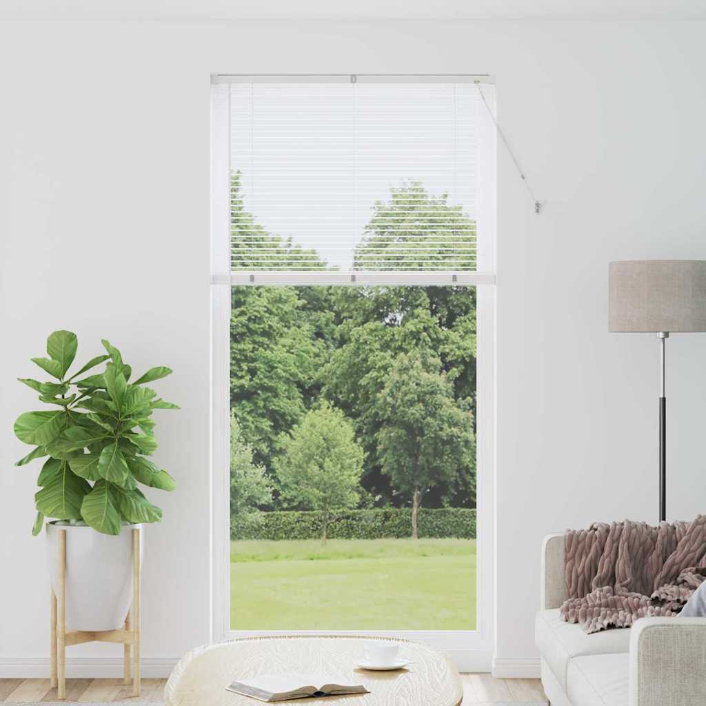 vidaXL Βενετσιάνικες Ρόδες Λευκό 220 x 100 cm Αλουμίνιο