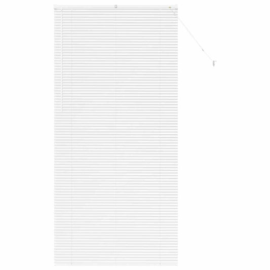 vidaXL Βενετσιάνικες Ρόδες Λευκό 220 x 105 εκ Αλουμίνιο