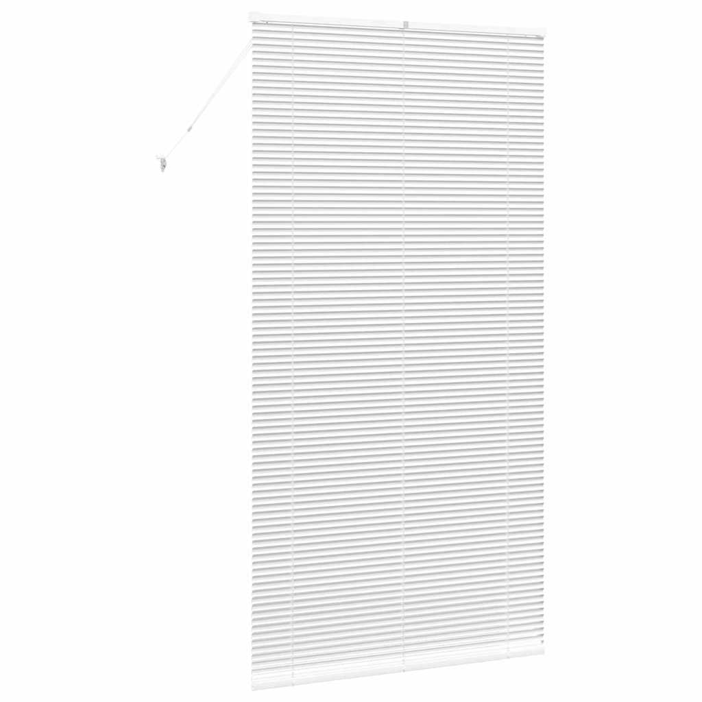 vidaXL Βενετσιάνικες Ρόδες Λευκό 220 x 115 εκ Αλουμίνιο