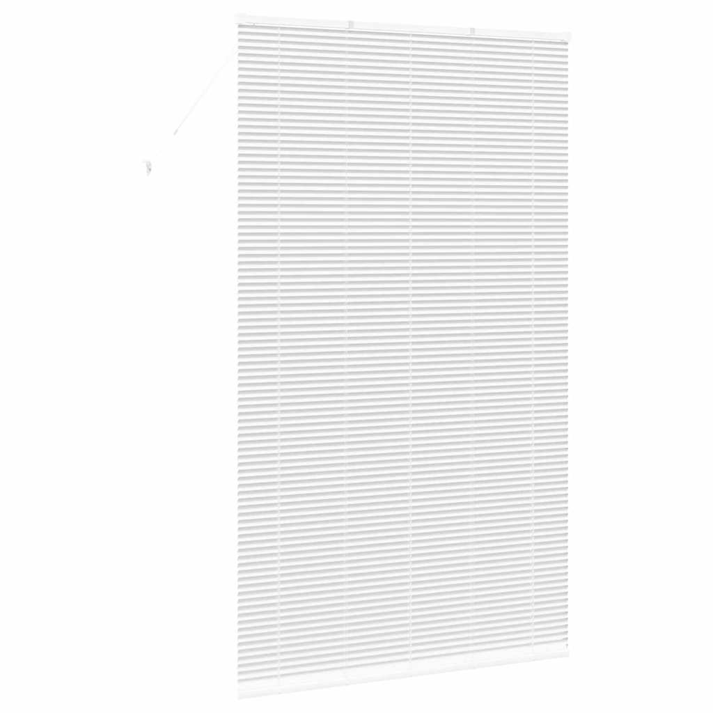 vidaXL Βενετσιάνικες Ρόδες Λευκό 220 x 135 εκ Αλουμίνιο