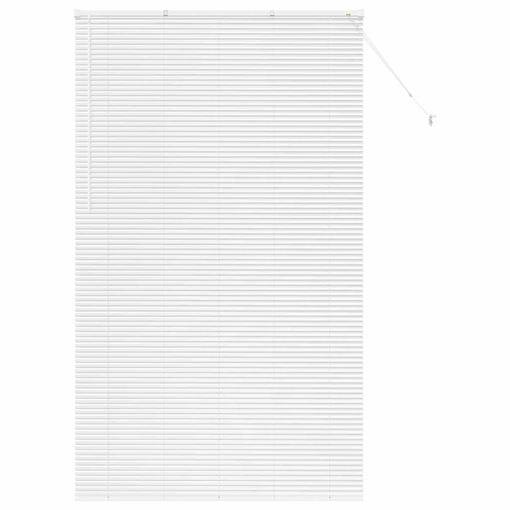 vidaXL Βενετσιάνικες Ρόδες Λευκό 220 x 135 εκ Αλουμίνιο