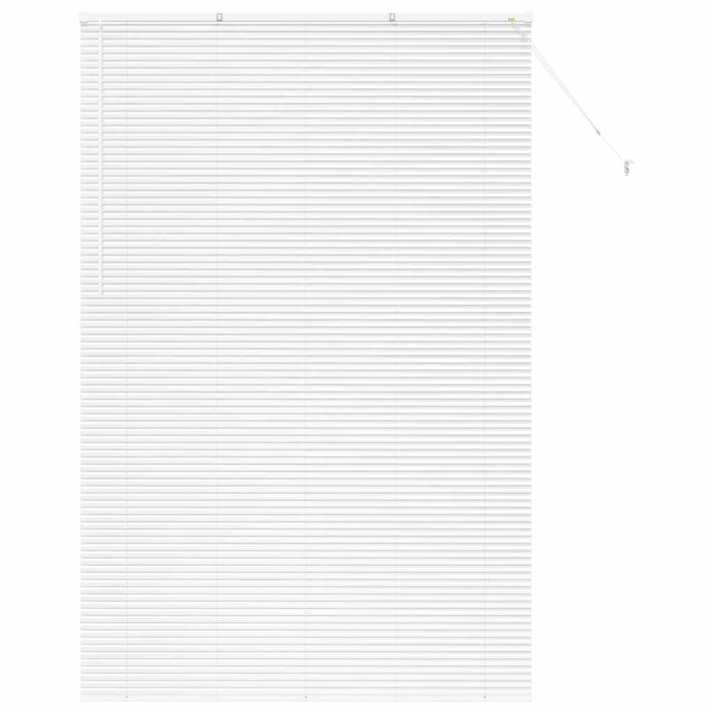 vidaXL Βενετσιάνικες Ρόδες Λευκό 220 x 145 εκ Αλουμίνιο