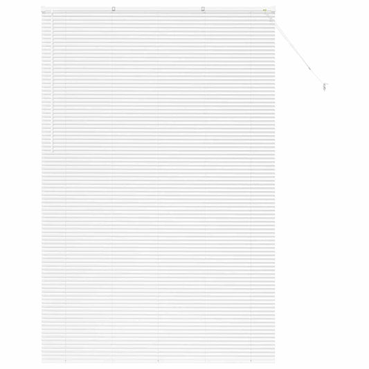 vidaXL Βενετσιάνικες Ρόδες Λευκό 220 x 145 εκ Αλουμίνιο