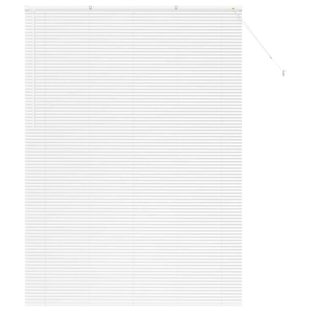 vidaXL Βενετσιάνικες Ρόδες Λευκό 220 x 160 εκ Αλουμίνιο