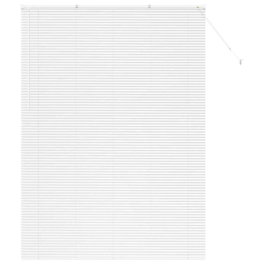 vidaXL Βενετσιάνικες Ρόδες Λευκό 220 x 160 εκ Αλουμίνιο