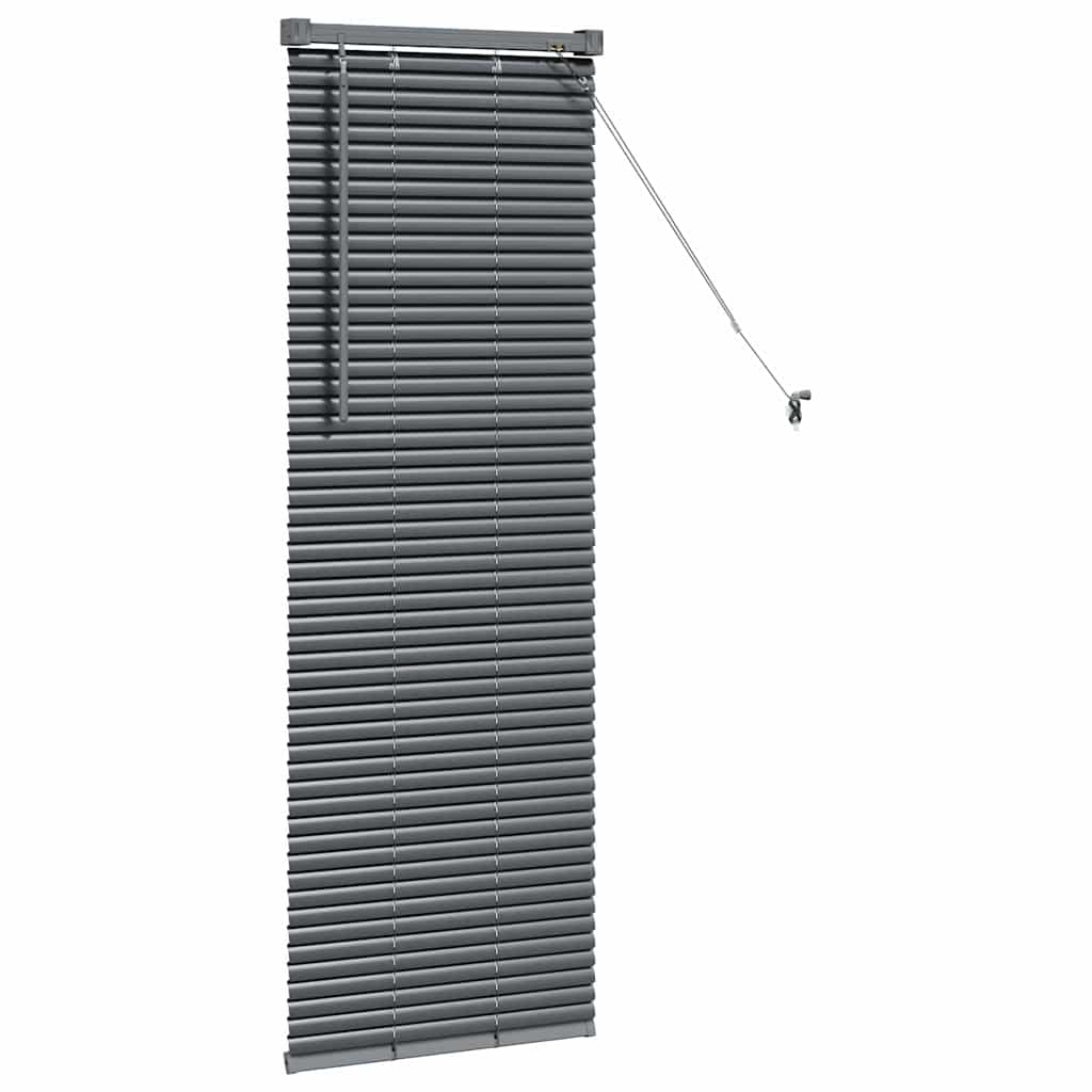 vidaXL Βενετσιάνικες Ρόδες Σκούρο Γκρι 130 x 40 εκ Αλουμίνιο