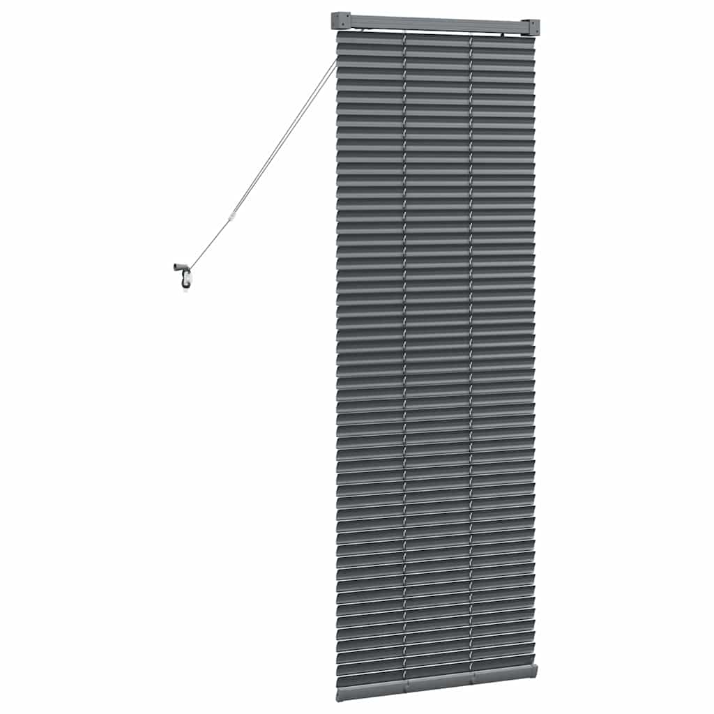 vidaXL Βενετσιάνικες Ρόδες Σκούρο Γκρι 130 x 40 εκ Αλουμίνιο