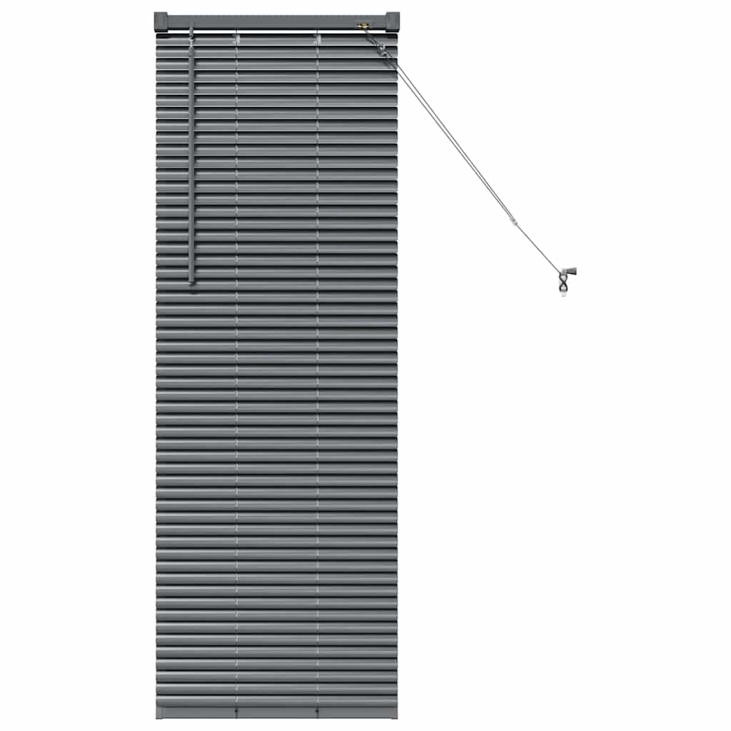 vidaXL Βενετσιάνικες Ρόδες Σκούρο Γκρι 130 x 40 εκ Αλουμίνιο