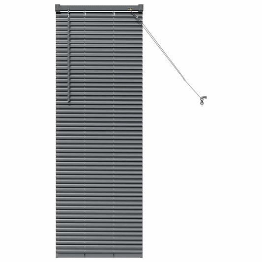 vidaXL Βενετσιάνικες Ρόδες Σκούρο Γκρι 130 x 50 εκ Αλουμίνιο
