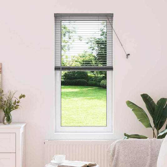 vidaXL Βενετσιάνικες Ρόδες Σκούρο Γκρι 130 x 60 εκ Αλουμίνιο