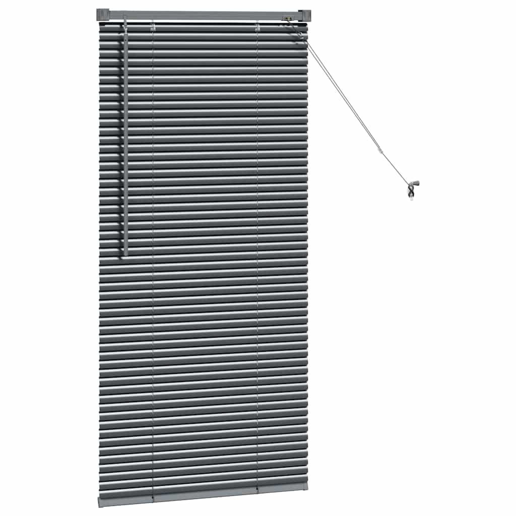 vidaXL Βενετσιάνικες Ρόδες Σκούρο Γκρι 130 x 65 εκ Αλουμίνιο