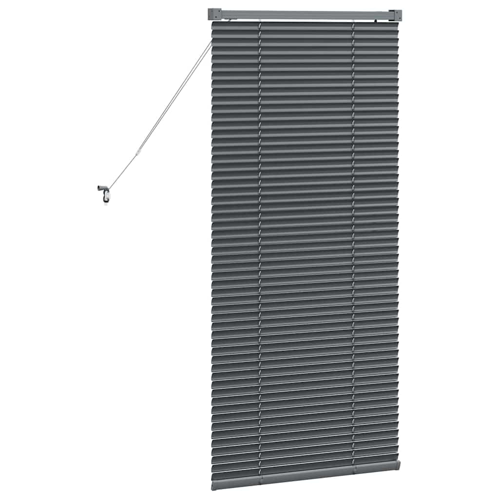 vidaXL Βενετσιάνικες Ρόδες Σκούρο Γκρι 130 x 65 εκ Αλουμίνιο