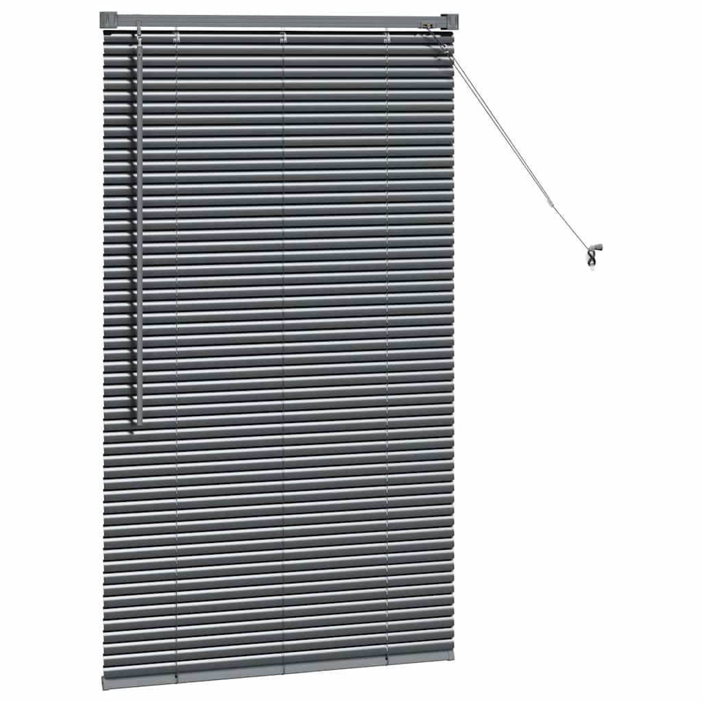 vidaXL Βενετσιάνικες Ρόδες Σκούρο Γκρι 130 x 70 εκ Αλουμίνιο